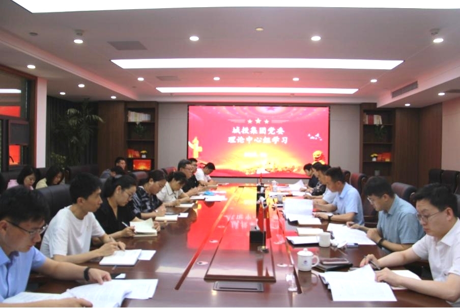 城投集團組織召開黨委理論學習中心組（擴大(dà)）會議